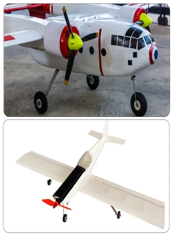 MECCANIXITY 2 Pcs RC Airplane Wheels, 1 Inch OD RC Plane Parts Wheels Model Airplane Light PU Sponge Tire Tail Foam Wheel for DIY RC Model Plane Aircraft - Image 5